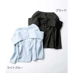 [CENKA]レイヤードショルダージャケット