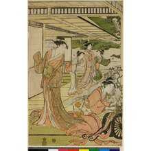 Japanese Print "triptych print" by Hosoda Eishi, 細田栄之 (Hosoda Eishi (細田栄之))