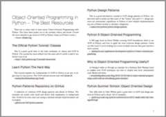 Python OOP Cheat Sheet