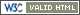 w3c valid html