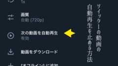 Twitterの動画を観てると次の動画が勝手に再生されるのを止める方法 Twitterの動画を観てると次の動画が勝手に再生されるのを止める方法
