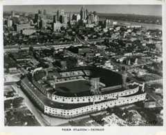 Aerial view of Tiger Stadium, 1962 - 2014.003.076