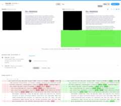 Screenshot of Chromatic Visual Regression testing software highlighting visual differences between previous code commit and next code commit