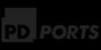 Node4's client PD Ports logo in black and white