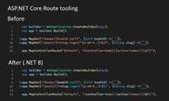 Route syntax highlighting