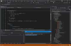 Screenshot of Visual Studio with our console.log statement shown in the Debug Output