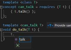 IntelliSense Support for C++20 in Visual Studio 2019 v16.8
