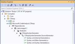 .NET 5.0 Source Generators in Visual Studio 2019 v16.9 Preview 3