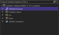 In debug mode – collapsed state External Sources Node 