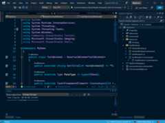 Winter is Coming theme from the Visual Studio Extension Marketplace