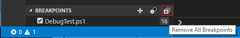 Remove All Breakpoints button