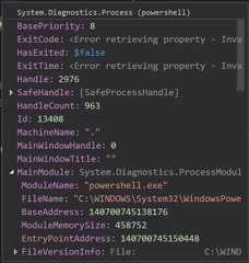 Example of hover tips