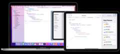 Mac and iPad using Swift Playground’s sharing code across devices.