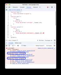 A chain of error causes prefixed with 'Caused by:' in the stack trace.