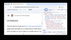 The device toolbar toggle button
