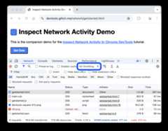 The throttling drop-down in the Network panel.