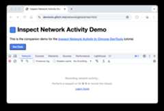 Devtools Network panel docked to the bottom of the window.