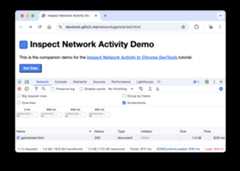 The network activity that was happening during the first screenshot.