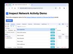 The Command Menu in the Network panel.