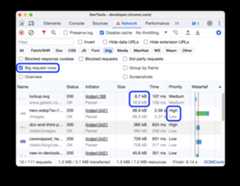 Big request rows turned on.