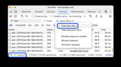 Data URLs hidden from the Requests table.