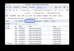 The EventStream tab.