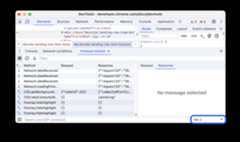 Target dropdown highlighted in the Protocol monitor.