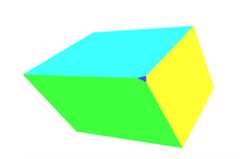 A small triangle appears in the top right corner