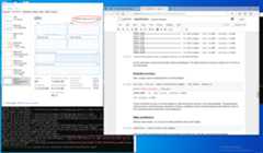 The screenshot from the host system shows GPU node activities on the Performance tab of the Windows Task Manager tool while running a TensorFlow workload in the GPU-accelerated WSL 2 container. The picture includes the Task Manager window, WSL 2 container log, and Edge browser running the Jupyter notebook tutorial.