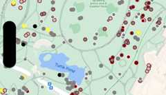 Apply styling to features representing squirrel colors.