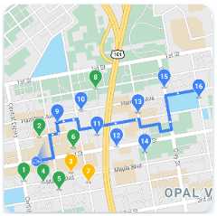 image showing multiple vehicle locations on a map