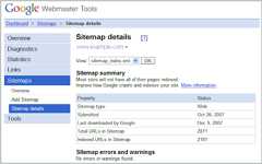 sitemap details view in webmaster tools