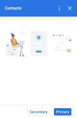 Fixed footer widget example