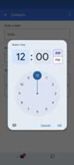 mobile time picker selection example