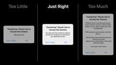 Write clear purpose strings