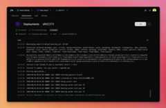 A screenshot of a deployment in /dev/push.