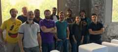 The team I formed. I am the overly happy guy with the blue shirt at the center.