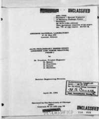 Primary view of object titled 'ALPR Preliminary Design Study (Argonne Low Power Reactor) Phase 1'.