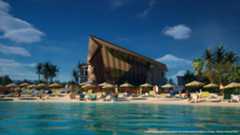 Concept art of Parr House exterior