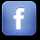 Dark blue Facebook button icon