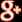 White Google+ icon with dark orange border