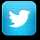 Light blue Twitter button icon
