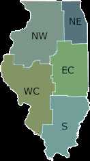 Map of Illinois DNR Regions