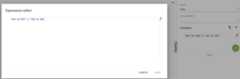 Expression editor