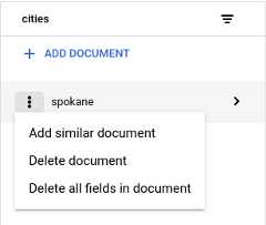 Click Delete document or Delete document fields from the context menu in the document details column
