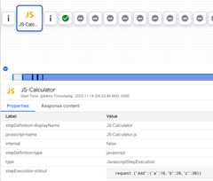 Output from all Transactions panel in the Apigee Trace tool, displaying print statements.