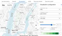 A heatmap generated on the Visualization tab