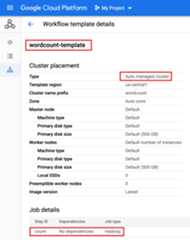 workflow template details page
