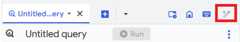Gemini button in the BigQuery toolbar.