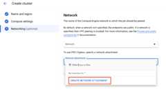 Console create new network